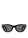 Givenchy Gv4019isw Embellished Acetate Cat-eye Sunglasses In Black