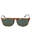 Givenchy Green Rectangular Ladies Sunglasses Gv 7145/s Ex4 57 14 145 In Ex4qt Brown Horn