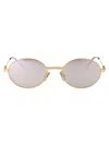 Givenchy Eyewear Round-frame Sunglasses In Gold Mirror Silver