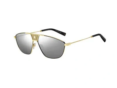 Pre-owned Givenchy Sunglasses Gv 7163/s J5g/t4 Gold Grey Rectangular In Grey