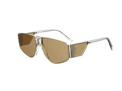 Pre-owned Givenchy Sunglasses Gv 7166/s Dyg/70 Gold Brown Rectangular
