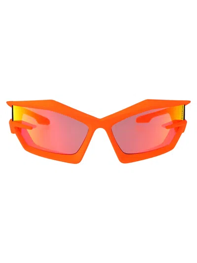 Givenchy Giv Cut Shield-frame Sunglasses In Orange