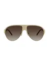 Givenchy 57mm Gradient Pilot Sunglasses In Red