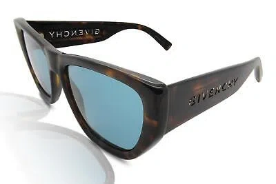 Pre-owned Givenchy Sunglasses Women's Gv7202/s 086/ku Havana/blue