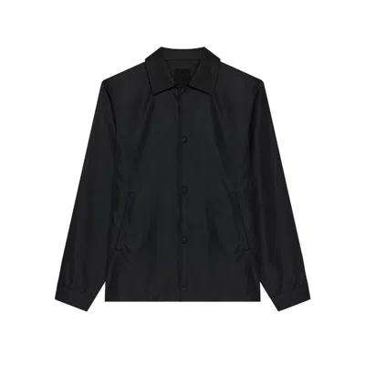 Givenchy Sustainable Black Overshirt With Embroidered Logo