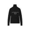 Givenchy Turtleneck Logo Wool-cashmere Sweater In Black