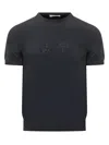 Givenchy Logo Short Sleeve Knitted Top In Black