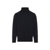 Givenchy Logo-embroidered High-neck Sweater In Blue