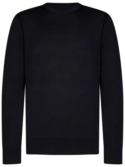 Givenchy Midnight Blue Cotton And Silk Knit Crewneck S