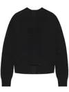 Givenchy Classic Black Sweater With Embossed Logo In Black