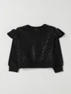 Givenchy Cotton Blend Crewneck Sweatshirt In Schwarz