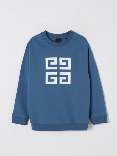 GIVENCHY SWEATER GIVENCHY KIDS COLOR BLUE,425763009