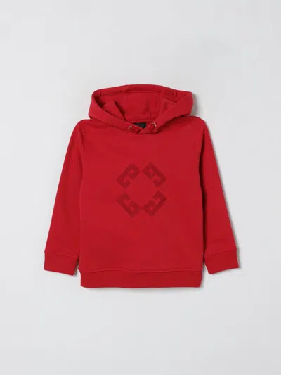 GIVENCHY SWEATER GIVENCHY KIDS COLOR BURGUNDY,H45285050