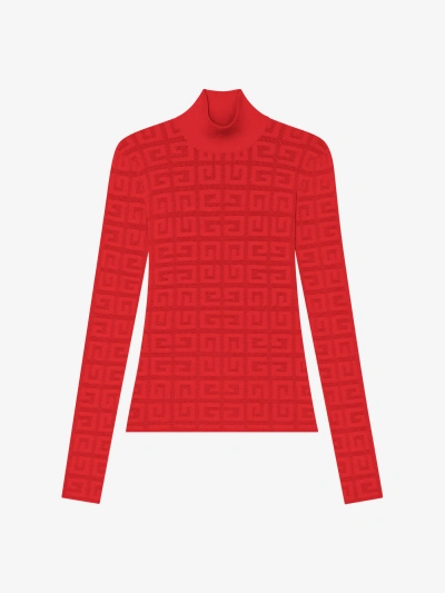 Givenchy Pull En Jacquard 4g In Red