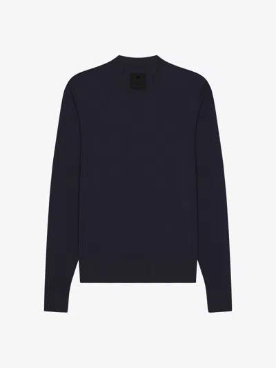 Givenchy Sweater In Cotton And Silk In Blue