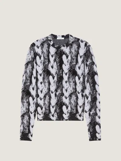 Givenchy Sweater In Mix Wool Knit With Hair Jacquard In Multi