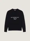 Givenchy Wool Blend Crew Neck Sweater With Ribbed Cuffs And Hem In Black