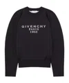 Givenchy Sweater In Wool Viscose With  Signature In Black