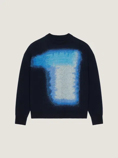 GIVENCHY SWEATER IN WOOL WITH BRUSHED AFTERNOON LIGHT JACQUARD