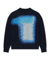 Givenchy Sweater In Wool With Brushed Afternoon Light Jacquard In Black