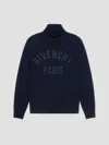 Givenchy Dark Navy Blue Cotton Pullover In Multi