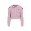 Givenchy Cropped Cardigan Featuring Large Collar In Pink