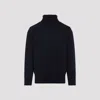 Givenchy Logo-embroidered High-neck Sweater In Blue