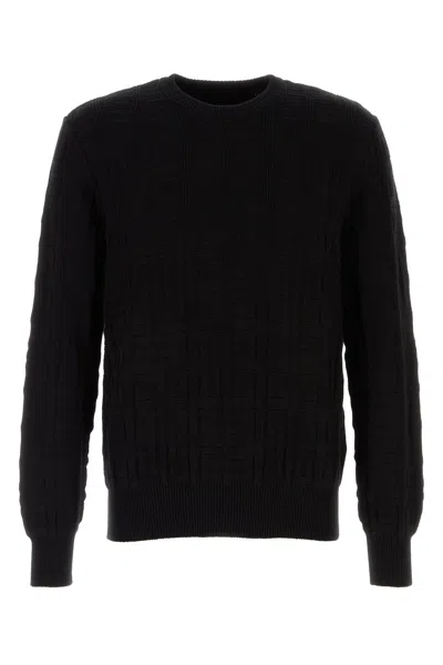 GIVENCHY GIVENCHY BLACK COTTONS SWEATER