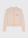 Givenchy Cropped Cardigan In Wool And Cashmere In Pink