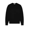 Givenchy Mens Black Logo-embroidered Crewneck Knitted Cotton Jumper Xl In Black