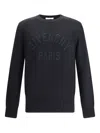 Givenchy Mens Black Logo-embroidered Crewneck Knitted Cotton Jumper Xl In Blue