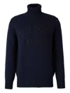 Givenchy Ribbed Turtleneck Jumper Cuffs Hem In Brown