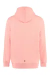Givenchy Faded Ribbed Hooded Sweater In Coral