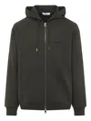Givenchy Hooded Sweatshirt Front Pockets In Green