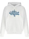 Givenchy Oversized Graphic Print Hoodie With Kangaroo Pocket In White
