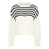 Givenchy 4g Striped Jersey White/black In White