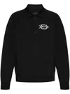 Givenchy Embroidered Logo Fleece Polo Sweatshirt