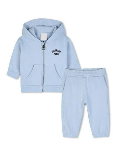 Givenchy Sweatshirt And Trousers Set In Light Blue