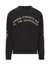 Givenchy Sweatshirt In Fleece With Chandelier And Snake In Black