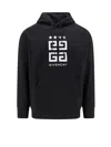 Givenchy Logo Printed Drawstring Hoodie In Black