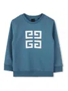 Givenchy Kids Sweatshirt In Blue