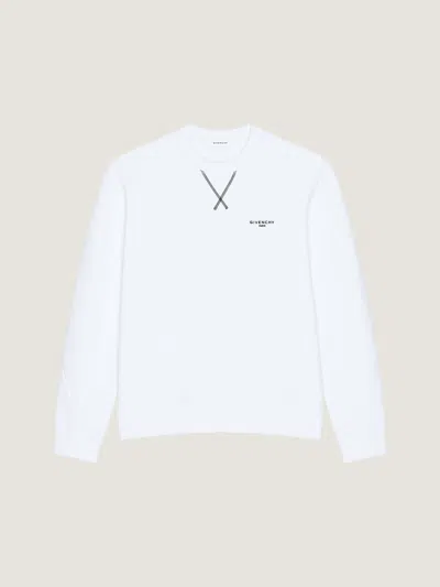 GIVENCHY COUTURE SEAM SWEATSHIRT IN FLEECE WITH GIVENCHY PARIS
