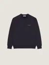 Givenchy Sweatshirt In Fleece With  Paris Gros Grain In Black