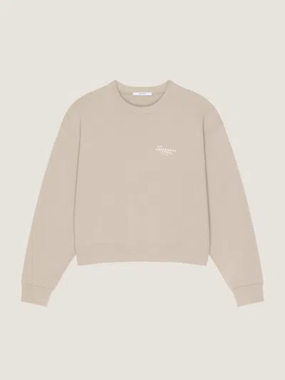 Givenchy Sweatshirt In Fleece With  Stamp Print In Neutral