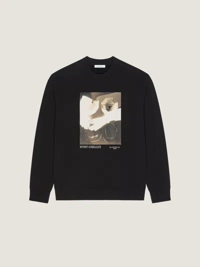Givenchy Sweatshirt En Molleton Avec Imprimé Surréaliste In Black