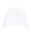 Givenchy Sweatshirt In Fleece With Trompe L'œil Pattern In White