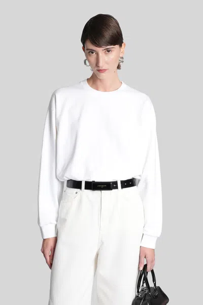 Givenchy Sweatshirt In White Cotton