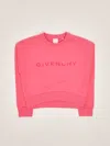 Givenchy Sweatshirt With Print In Lampone