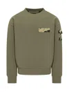 Givenchy Sweatshirt In Fleece With Camo Patches