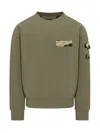 Givenchy Sweatshirt In Fleece With Camo Patches